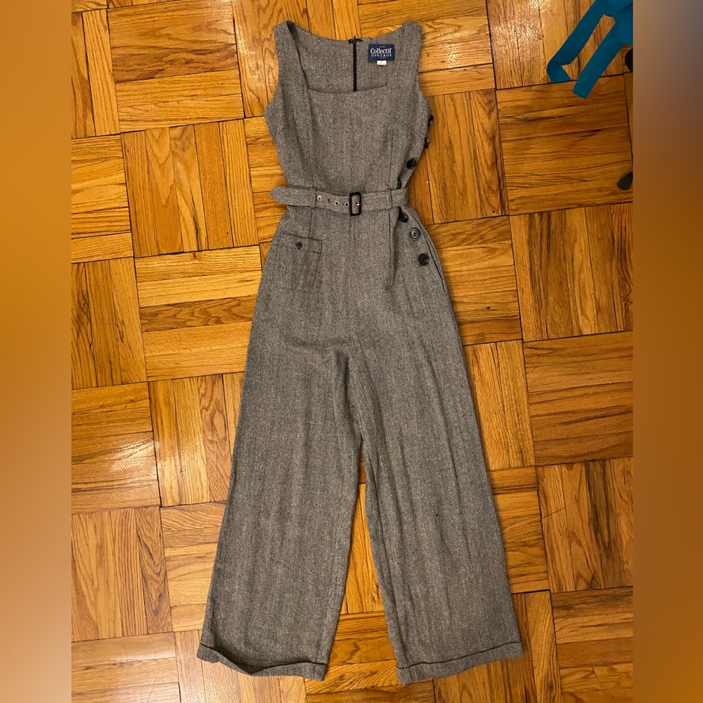 Collectif Herringbone Jumpsuit